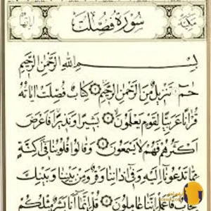 سوره فصلت با ترجمه فارسی + متن کامل و صوت