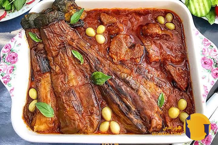 طرز تهیه خورش بادمجان مرحله به مرحله + ترد و لذیذ
