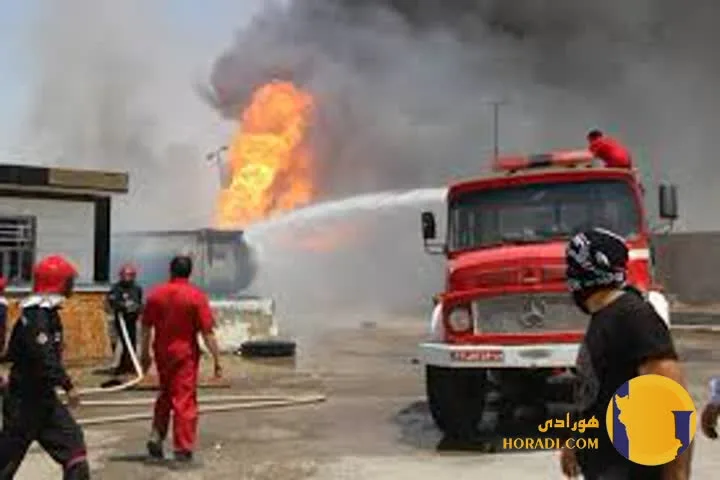 ️آتش سوزی مخزن هیدروکربنی در منطقه ویژه اقتصادی بندر امام خمینی 1