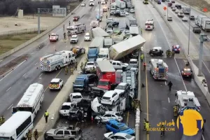 تصادف های زنجیره ای در بزرگراه ها قوانین و بیمه