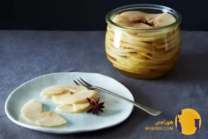 طرز تهیه ترشی سیب مرحله به مرحله + شیرین و خوش طعم