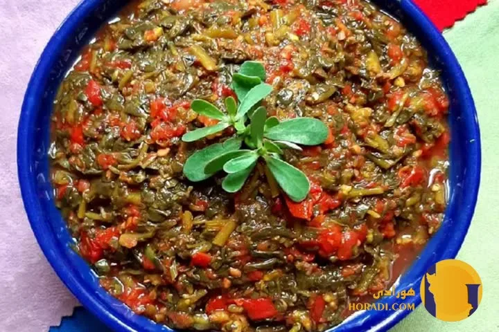 طرز تهیه ترشی خرفه با بادمجان مرحله به مرحله + خوش طعم و سنتی