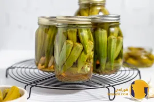 طرز تهیه ترشی بامیه خانم گل آور مرحله به مرحله + سنتی و خوشمزه