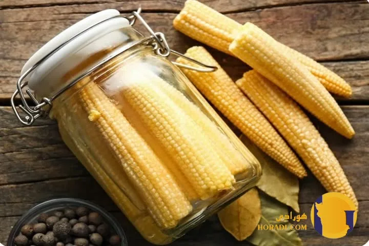 طرز تهیه ترشی ذرت کوچک مرحله به مرحله + شیرین و خوشمزه
