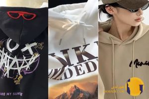 هودی زنانه با جزئیات فلزی و تزئینات مدرن