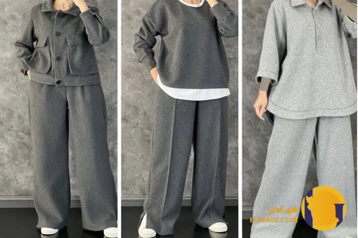 تركيب پليور و دامن بلند ايده استايل زمستانى