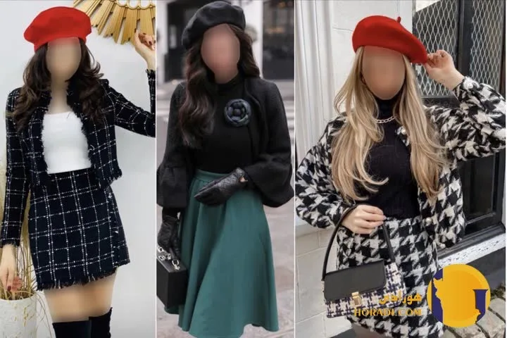 لباس زنانه با کلاه های فانتزی و شیک
