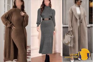 لباس زنانه با جزئیات تزئین شده برای زمستان