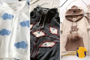 هودی زنانه با جزئیات فلزی و تز