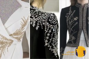 کت زنانه با گلدوزی زمستان 2026 برای استایل شیک