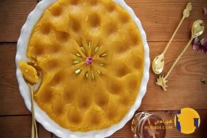 آموزش حلوا زعفرانی مجلسی خوش رنگ خوش عطر و مخصوص نذری و مهمانی